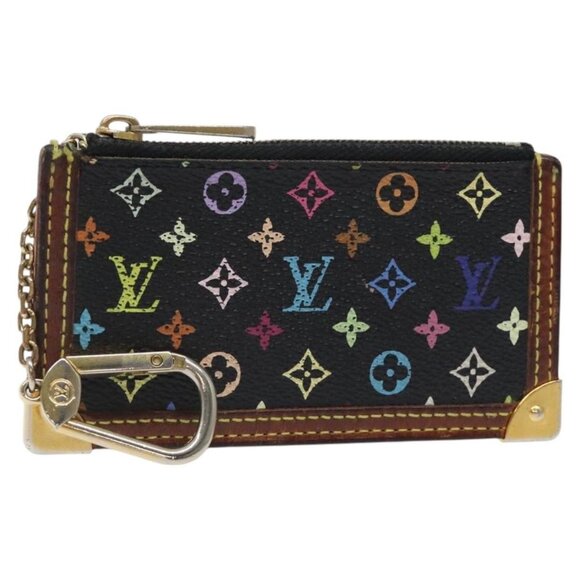 LOUIS VUITTON Monogram Multicolor Pochette Cles Coin Purse M13664 Auth 127182 - Picture 1 of 16